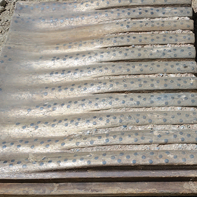 TIC Insert Jaw Plate After Work