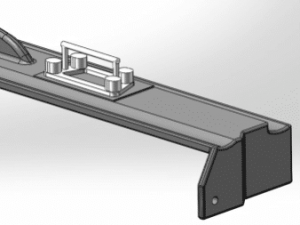 Apron feeder pans gage test hole distance test