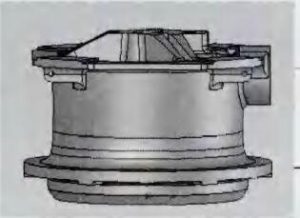 План разъединения основной рамы конусной дробилки MP800