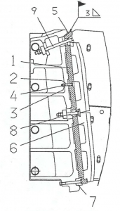 Pelat perantara Jaw Crusher