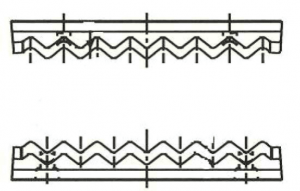 Cale et dent standard